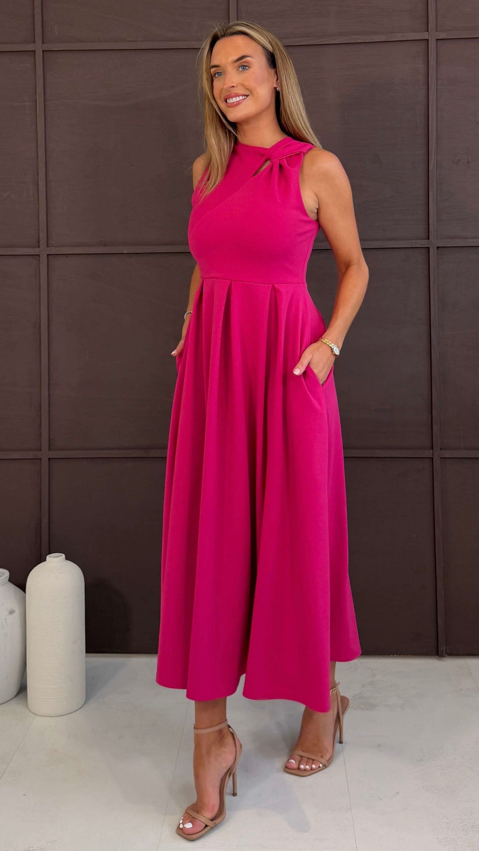 anastasia dress pink Anastasia Maxi Dress Pink Floral / M