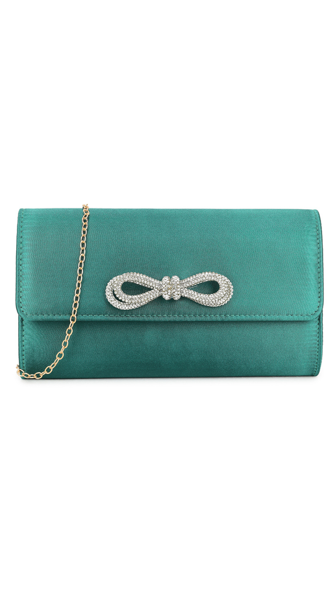 Dark green clutch online