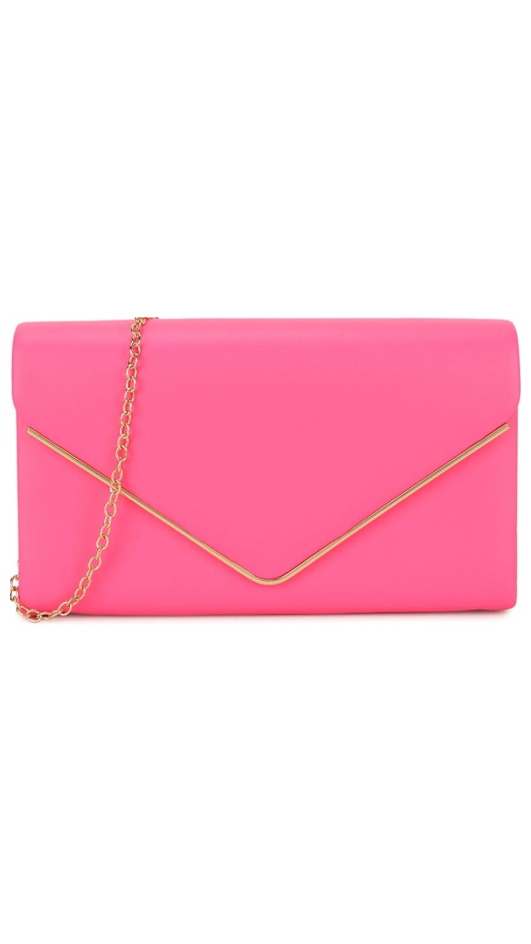 Pink sales neon clutch